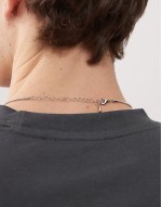 snake chain necklace in silver