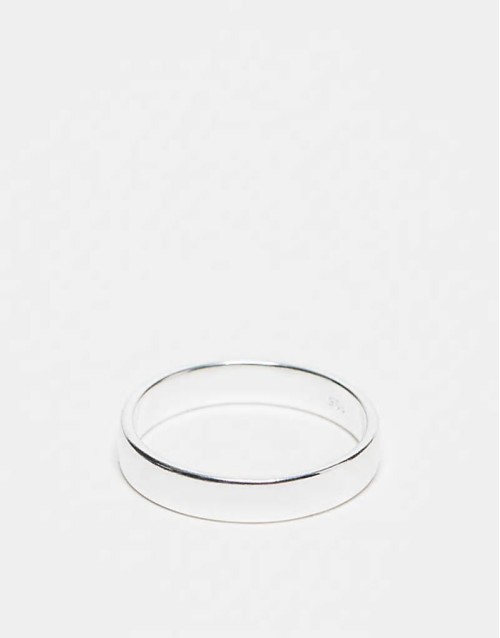 sterling Classic silver band ring in silver