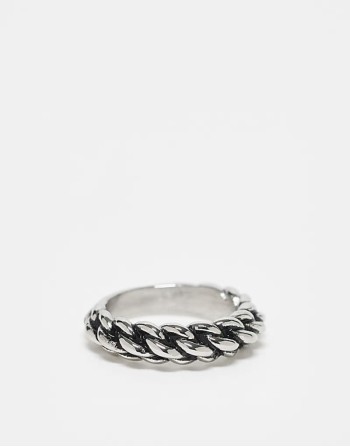 festival waterproof stainless steel rope band ring in silver tone