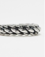 festival waterproof stainless steel rope band ring in silver tone