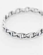 sterling silver cuban link ring in silver