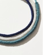 festival cord puller 3 pack bracelet in navy