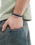 festival cord puller 3 pack bracelet in navy