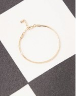 classic thin chain bracelet in gold