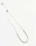 sterling silver tennis bracelet in silver
