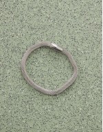 textured bracelet with magnetic clasp in silver