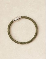 festival fabric bangle in khaki