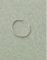 omega chain cuff bangle in silver