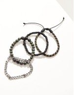 festival beaded 4 pack bracelet in multi