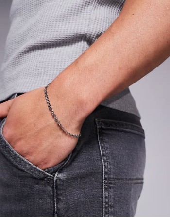 waterproof stainless steel heart link bracelet in silver tone