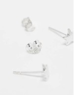 star stud earrings in sterling silver