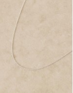 sterling silver short chain necklace in silver